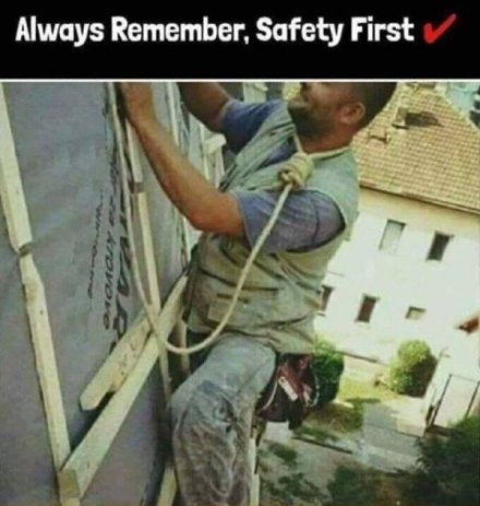 Be sure to tie off - Imgur